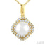 Pearl & Petite Diamond Fashion Pendant