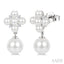 Pearl & Diamond Fashion Earrings