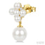 Pearl & Diamond Fashion Earrings