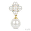 Pearl & Diamond Fashion Earrings