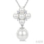 Pearl & Diamond Fashion Pendant