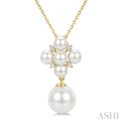 Pearl & Diamond Fashion Pendant