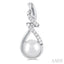 Pearl & Diamond Fashion Earrings