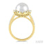 Pearl & Halo Diamond Fashion Ring