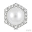 Pearl & Halo Diamond Fashion Earrings