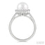 Pearl & Halo Diamond Fashion Ring