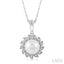 Pearl & Diamond Fashion Pendant
