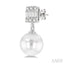 Pearl Drop Diamond Earrings