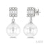 Pearl Drop Diamond Earrings