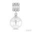 Pearl Drop Diamond Earrings