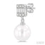 Pearl Drop Diamond Earrings