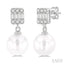 Pearl Drop Diamond Earrings
