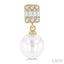 Pearl Drop Diamond Earrings