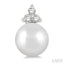 Pearl & Petite Diamond Fashion Earrings