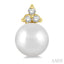 Pearl & Petite Diamond Fashion Earrings