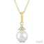 Pearl & Petite Diamond Fashion Pendant