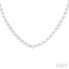 Pearl & Diamond Straightline Fashion Necklace