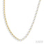 Pearl & Diamond Straightline Fashion Necklace