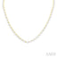 Pearl & Diamond Straightline Fashion Necklace