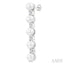 Pearl & Diamond Straightline Fashion Earrings