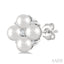 Pearl & Diamond Fashion Earrings