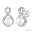 Pearl & Petite Diamond Fashion Earrings