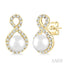 Pearl & Petite Diamond Fashion Earrings