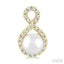 Pearl & Petite Diamond Fashion Earrings