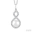 Pearl & Petite Diamond Fashion Pendant