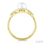 Pearl & Petite Diamond Fashion Ring
