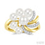 Blossom Pearl & Diamond Fashion Ring