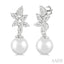 Pearl & Lovebright Diamond Fashion Earrings