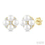 Pearl & Diamond Fashion Earrings