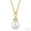 Pearl & Petite Diamond Fashion Pendant