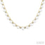Pearl & Diamond Floral Fashion Necklace