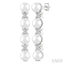 Pearl & Diamond Floral Fashion Earrings