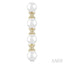 Pearl & Diamond Floral Fashion Earrings