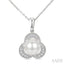 Pearl & Diamond Fashion Pendant
