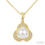 Pearl & Diamond Fashion Pendant