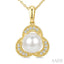 Pearl & Diamond Fashion Pendant