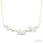 Pearl & Diamond Fashion Necklace