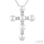 Cross Pearl & Diamond Fashion Pendant