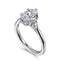 Oval Diamond Three Stone Engagement Ring