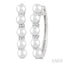 Pearl & Diamond Fashion Hoop Earrings