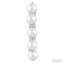 Pearl & Diamond Fashion Hoop Earrings