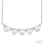 Pearl & Diamond Smile Necklace