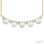 Pearl & Diamond Smile Necklace