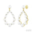Pearl Drop Diamond Fashion Earrings