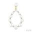 Pearl Drop Diamond Fashion Earrings