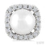 Pearl & Petite Halo Diamond Fashion Earrings
